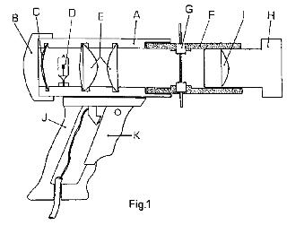 LAMPARA MANUAL PARA LA PROYECCION DE ESTIMULOS VISUALES CONSISTENTES EN RECTANGULOS O PUNTOS LUMINOSOS DE TAMAÑO VARIABLE Y DIAPOSITIVAS.
