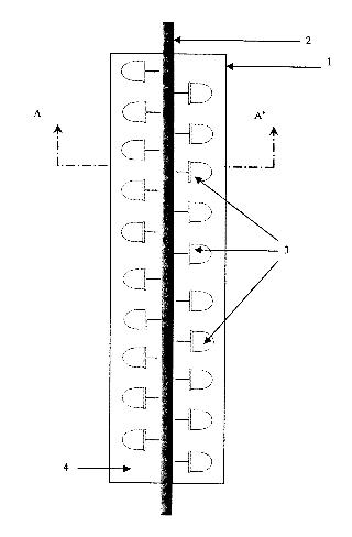 SISTEMA MODULAR PARA LA ILUMINACION HOMOGENEA DE MOBILIARIO URBANO CON DIODOS LEDS.